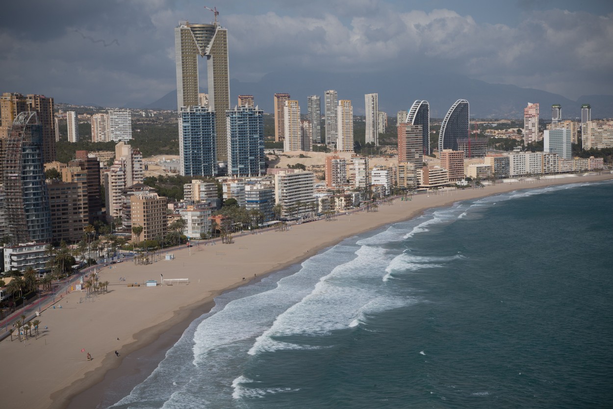 Benidorm closed, Alicante, Spain - 28 Feb 2021