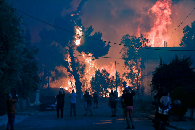 Incendii de pădure în Grecia