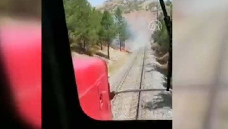 tren incendiu turcia