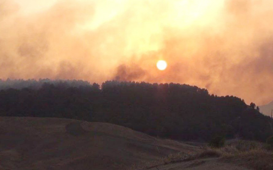 The Sirocco Wind Blows Violent Fires In Sicily