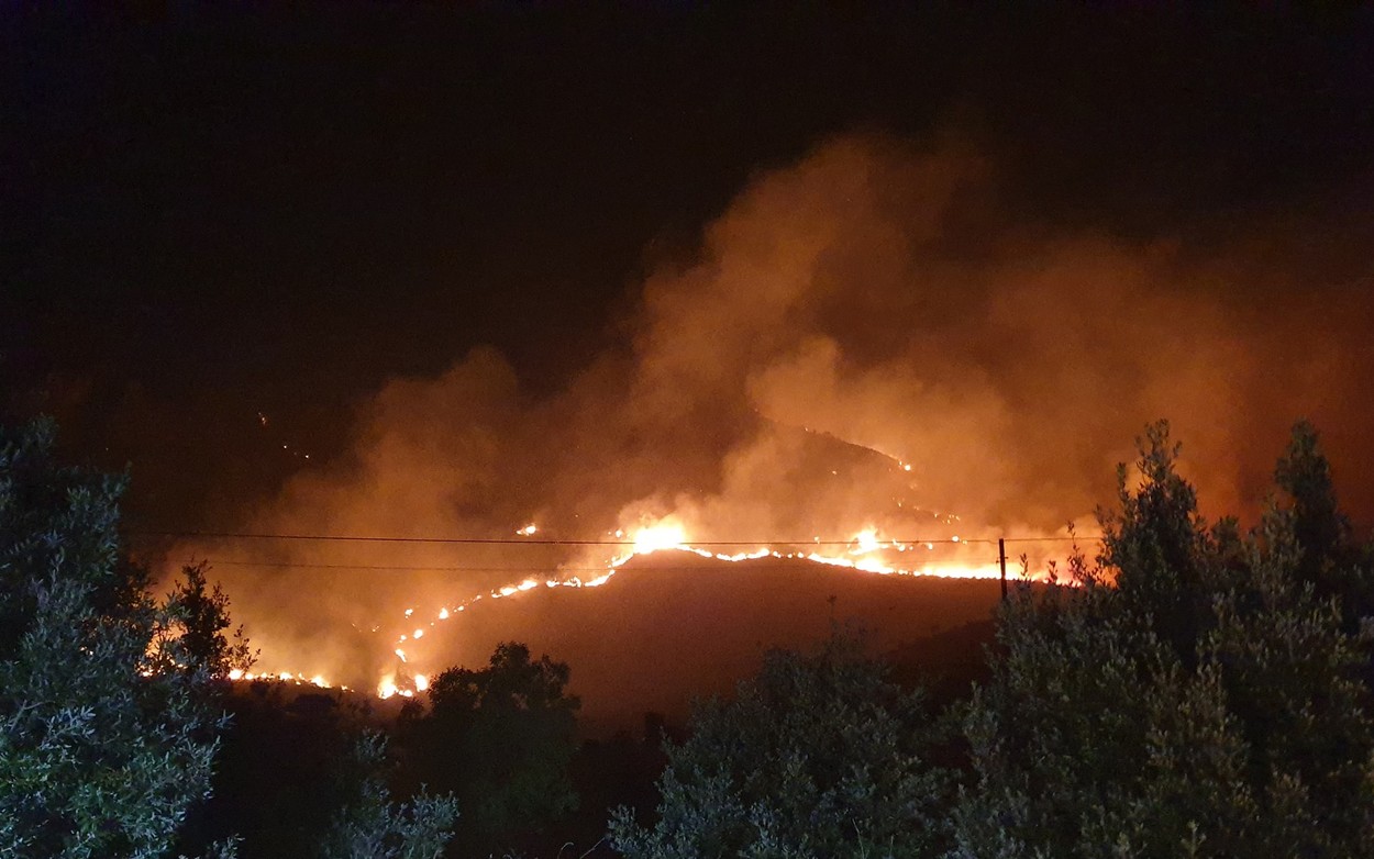 The Sirocco Wind Blows Violent Fires In Sicily