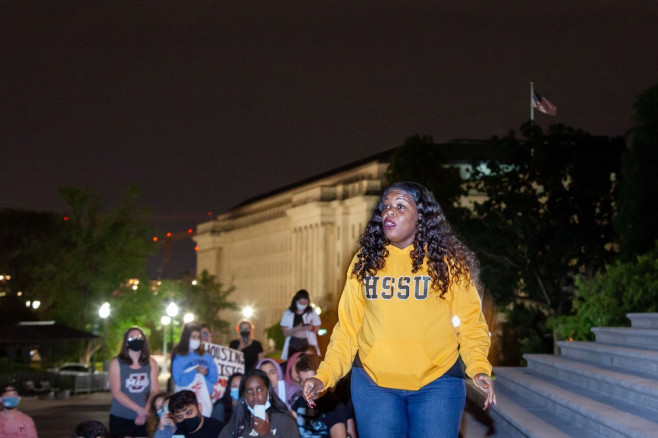 Midnight rally at the Capitol to extend eviction moratorium, United States Capitol, Washington, USA - 01 Aug 2021