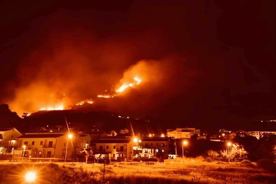 Record Heat And 'Criminal Hand' Cause Violent Fires In Sicily