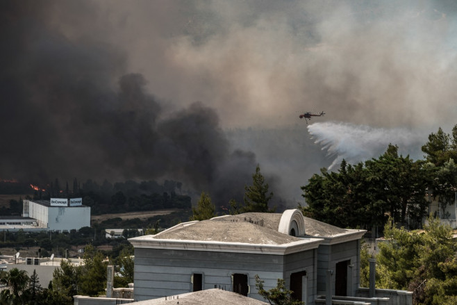 Wildfire In Greece