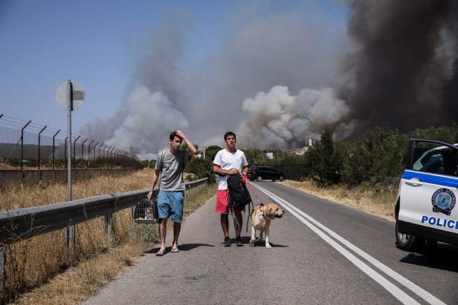 Wildfire In Greece