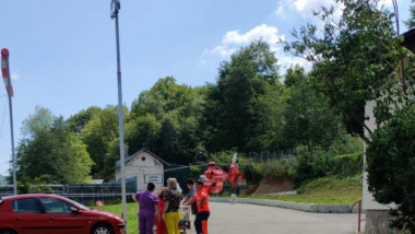 Accident de motocicletă în Sinaia. cu elicopter smurd