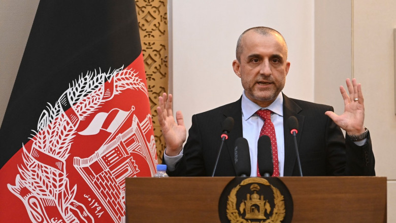 Amrullah Saleh face declarații.