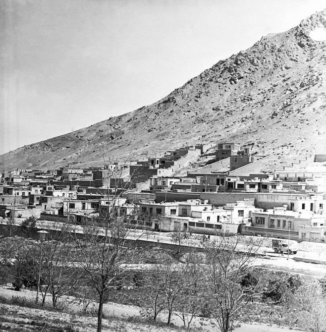 Imagine a unei suburbii a capitalei afgane, Kabul, la mijlocul anilor 1960
