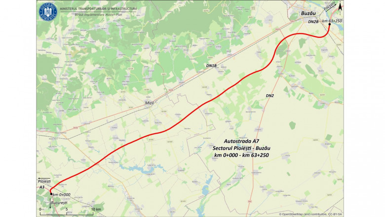 Proiectul segmentului de autostrada Ploiești - Buzău