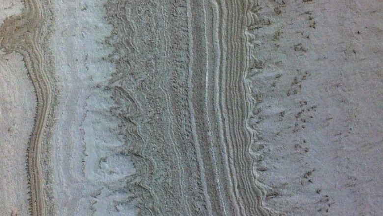 Gheața de la polul sudic al planetei Marte.
