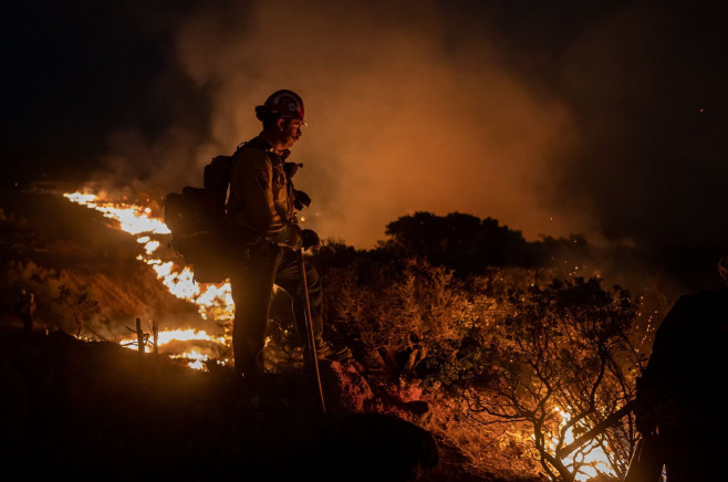 California's Wildfires Continue to Rage, Caldor, United States - 23 Aug 2021