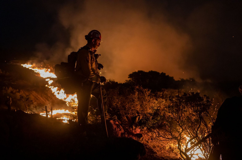 California's Wildfires Continue to Rage, Caldor, United States - 23 Aug 2021