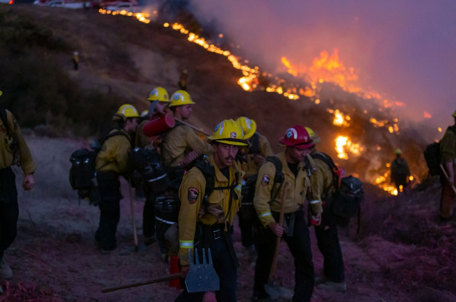 California's Wildfires Continue to Rage, Caldor, United States - 23 Aug 2021