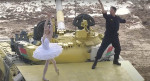 Feared Belarus military in bizarre performance of Swan Lake on top of army tanks