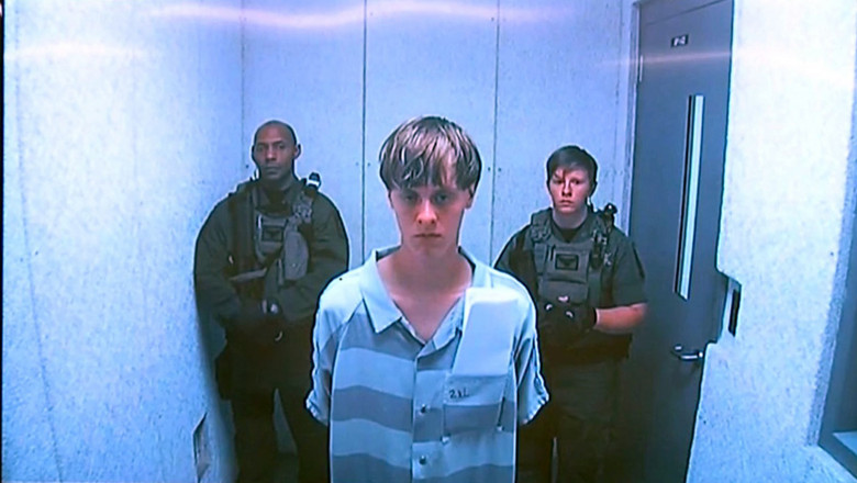 Dylann roof court appearance by video link, Charleston court, America - 19 Jun 2015