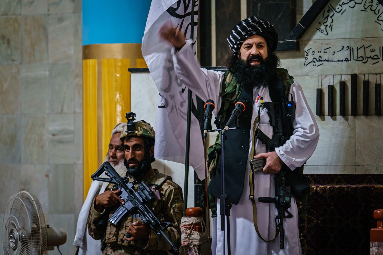 FRIDAY PRAYERS FOR TALIBAN CONTROL IN KABUL, Kabul, Kabul Province, Afghanistan - 20 Aug 2021