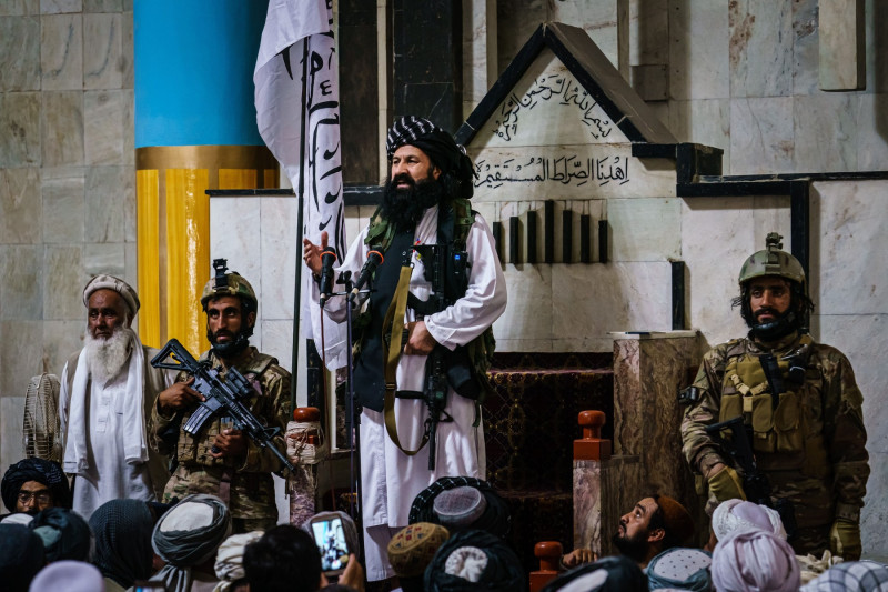 FRIDAY PRAYERS FOR TALIBAN CONTROL IN KABUL, Kabul, Kabul Province, Afghanistan - 20 Aug 2021