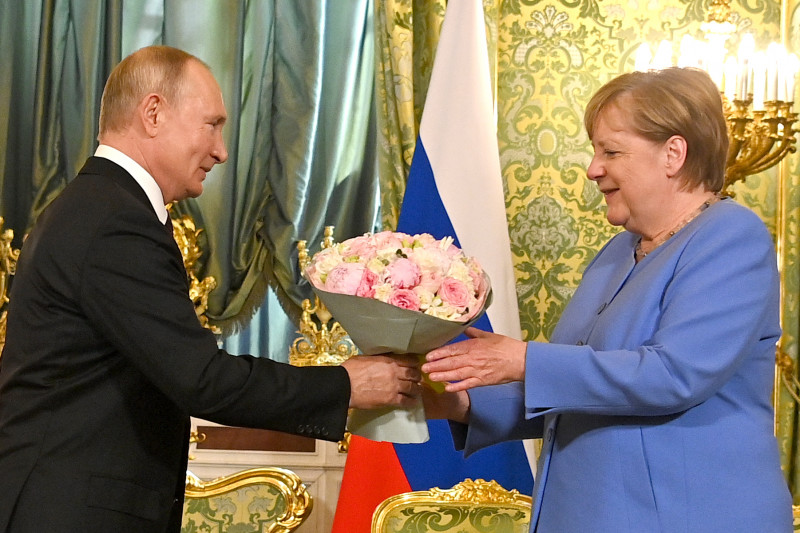 Putin-Merkel Summit in Moscow
