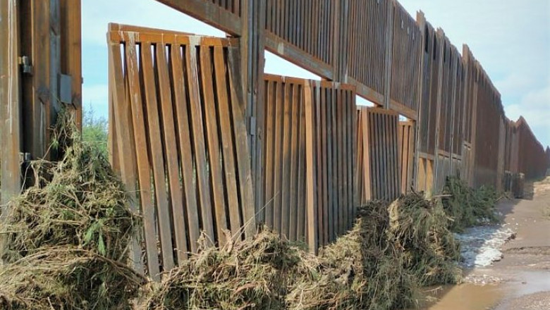 Zidul construit în mandatul lui Donald Trump la granița cu Mexicul s-a deteriorat.