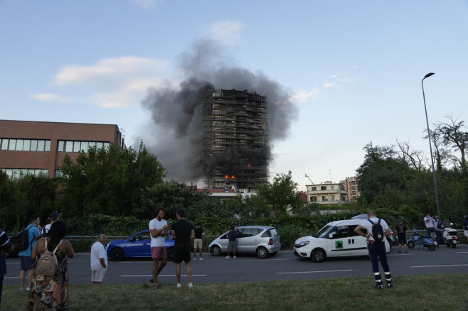 ITALY MILAN BUILDING FIRE