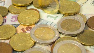 monede euro si bancnote lei