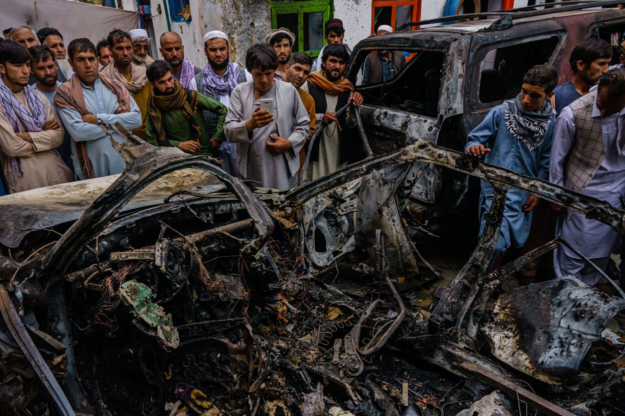 US AIRSTRIKE TARGETING ISIS-K, Kabul, Kabul Province, Afghanistan - 30 Aug 2021