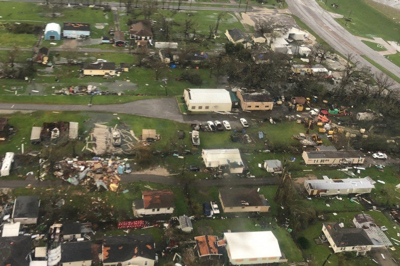 Coast Guard Conducts Hurricane Ida Post-Storm Overflights Along the Gulf Coast 