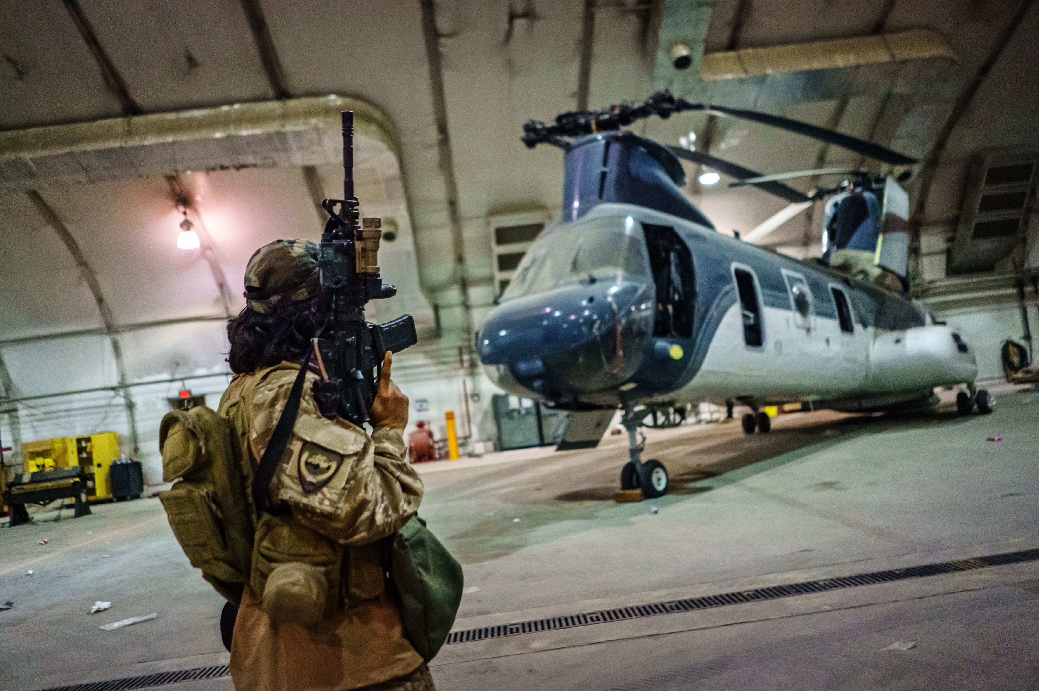 TALIBAN TAKING OVER AIRPORT FROM AMERICANS, Kabul, Kabul Province, Afghanistan - 31 Aug 2021