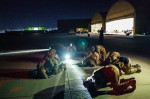 TALIBAN TAKING OVER AIRPORT FROM AMERICANS, Kabul, Kabul Province, Afghanistan - 31 Aug 2021