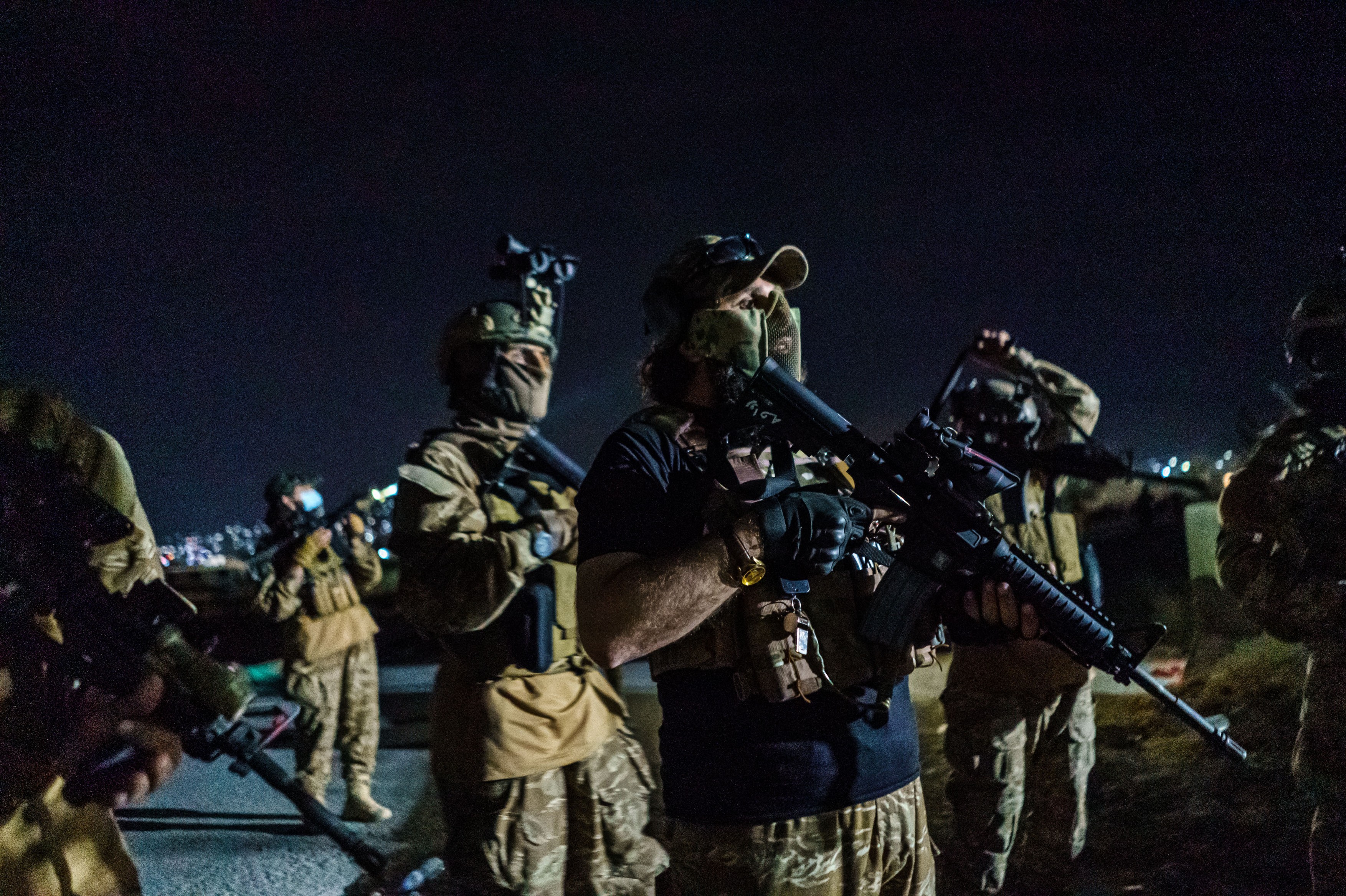 TALIBAN TAKING OVER AIRPORT FROM AMERICANS, Kabul, Kabul Province, Afghanistan - 31 Aug 2021
