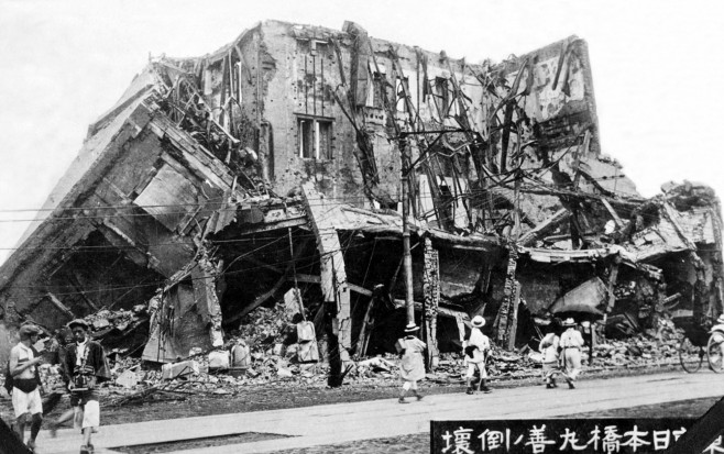 Japan: Scene of destruction in Tokyo after the Great Kanto Earthquake of 1923