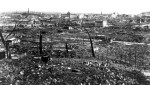Japan: Scene of destruction in Tokyo after the Great Kanto Earthquake of 1923. View from Tokyo across Yokohama to Tokyo Bay