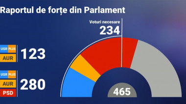 raport de forte in parlament grafica