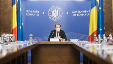 Florin Cîțu în ședință de guvern.