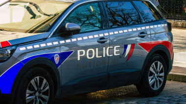 Mașină de poliție din Franța.