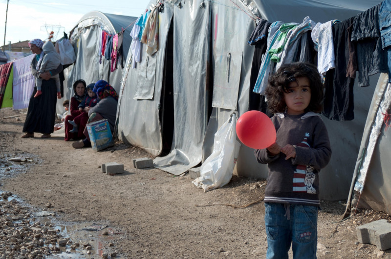 Refugee camp in Suruc, Turkish Kurdistan, Turkey. Refugees from Kobane, Kobani, Syria