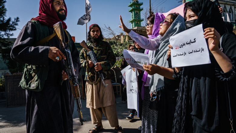 protest al femeilor din kabul