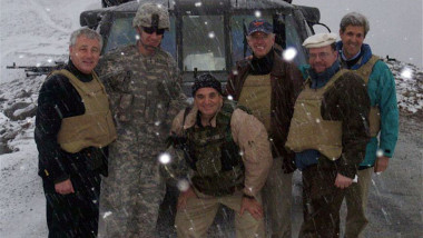 John Kerry, Chuck Hagel și Joe Biden, în imaginea de după operațiunea de salvare din Afganistan.
