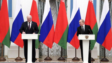 Vladimir Putin și Aleksandr Lukașenko fac declarații după întâlnirea menită să consolideze integrarea economică.
