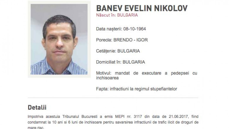Evelin Banev cautat de politie