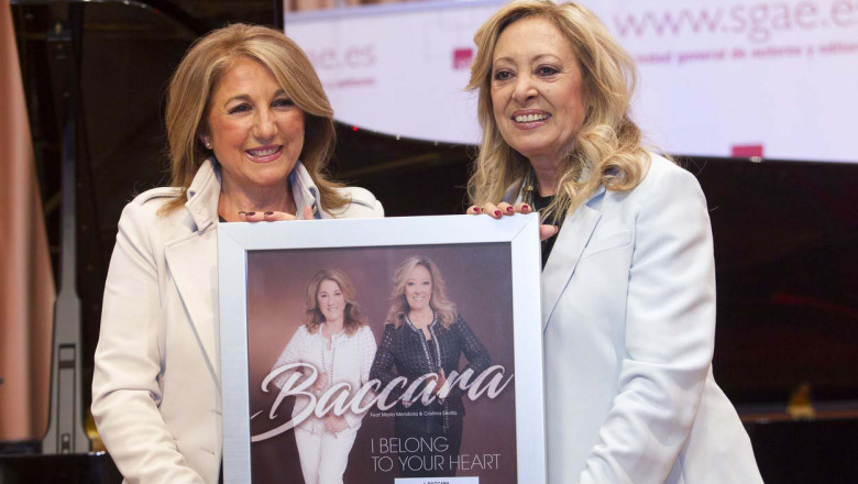 Mariola Mendiola and Cristina Sevilla. They have received a gold disc by its trajectory Baccara