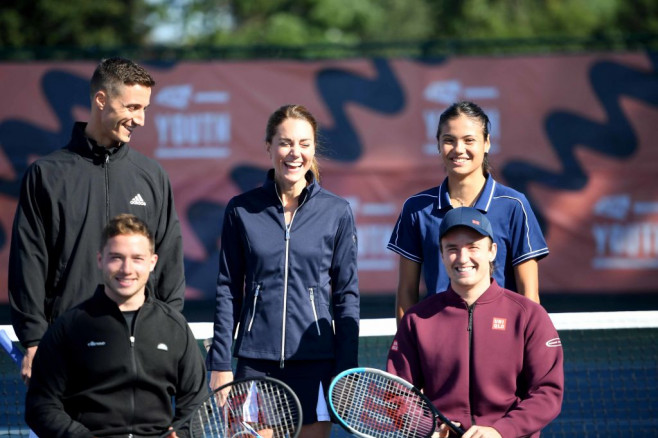 The Duchess Of Cambridge Meets British US Open Champions