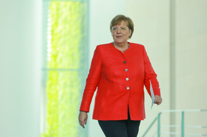German Chancellor Angela Merkel press conference on the virtual EU summit, Berlin, Germany - 19 Jun 2020