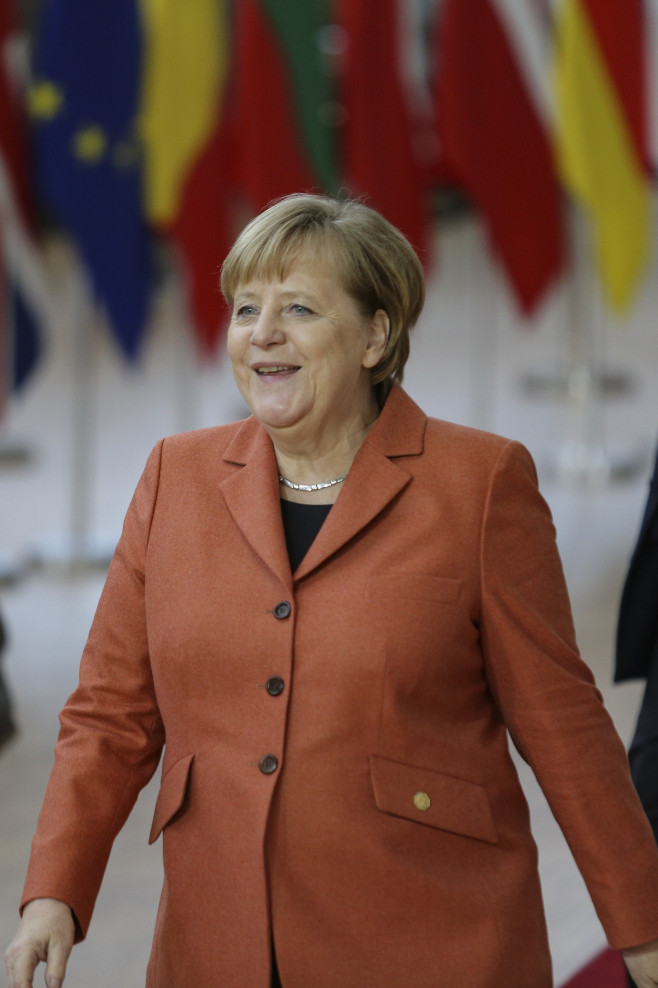 Angela Merkel At European Council, Brussels, Belgium - 12 Dec 2019