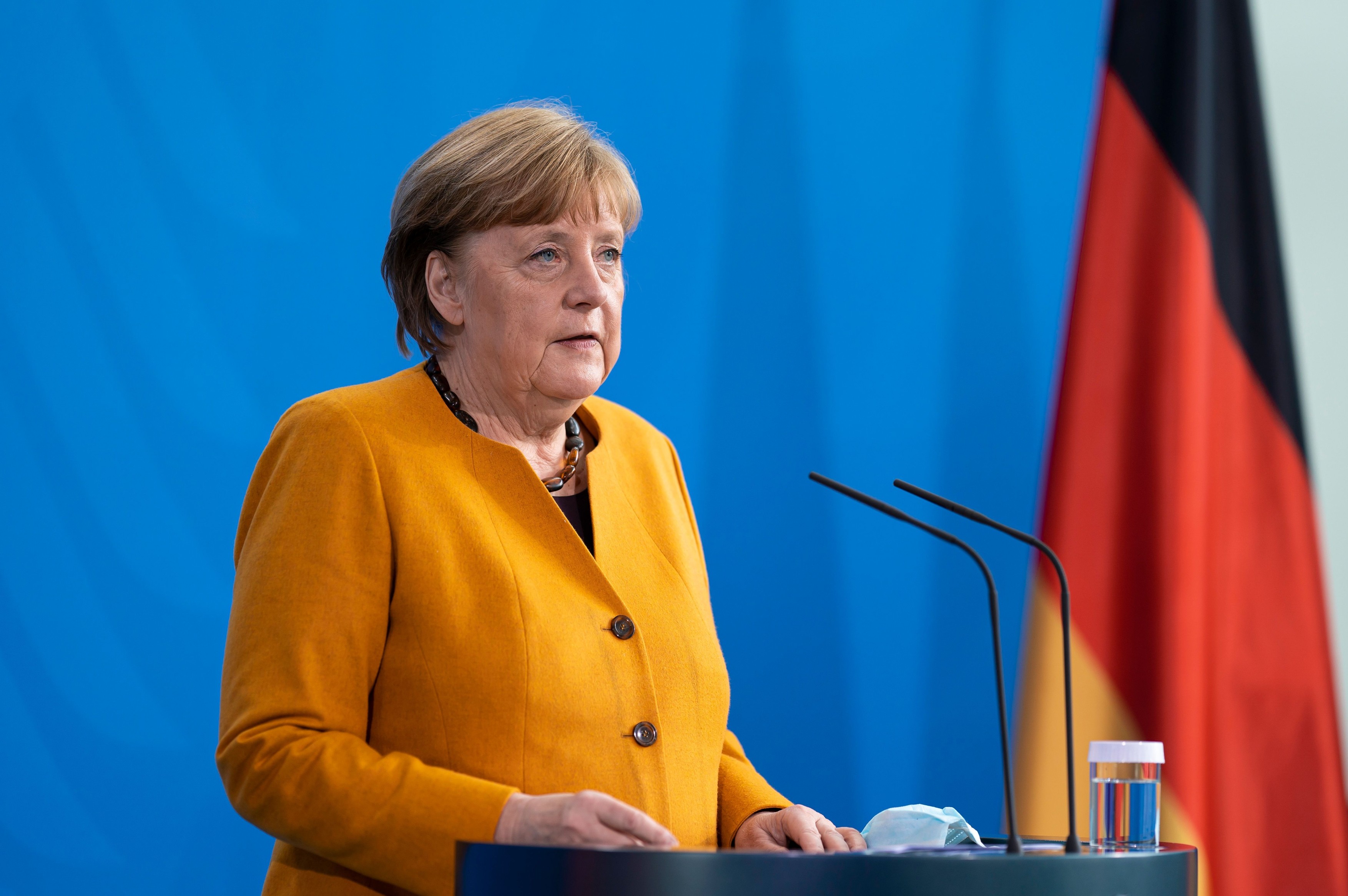 Angela Merkel statement, Berlin, Germany - 24 Mar 2021