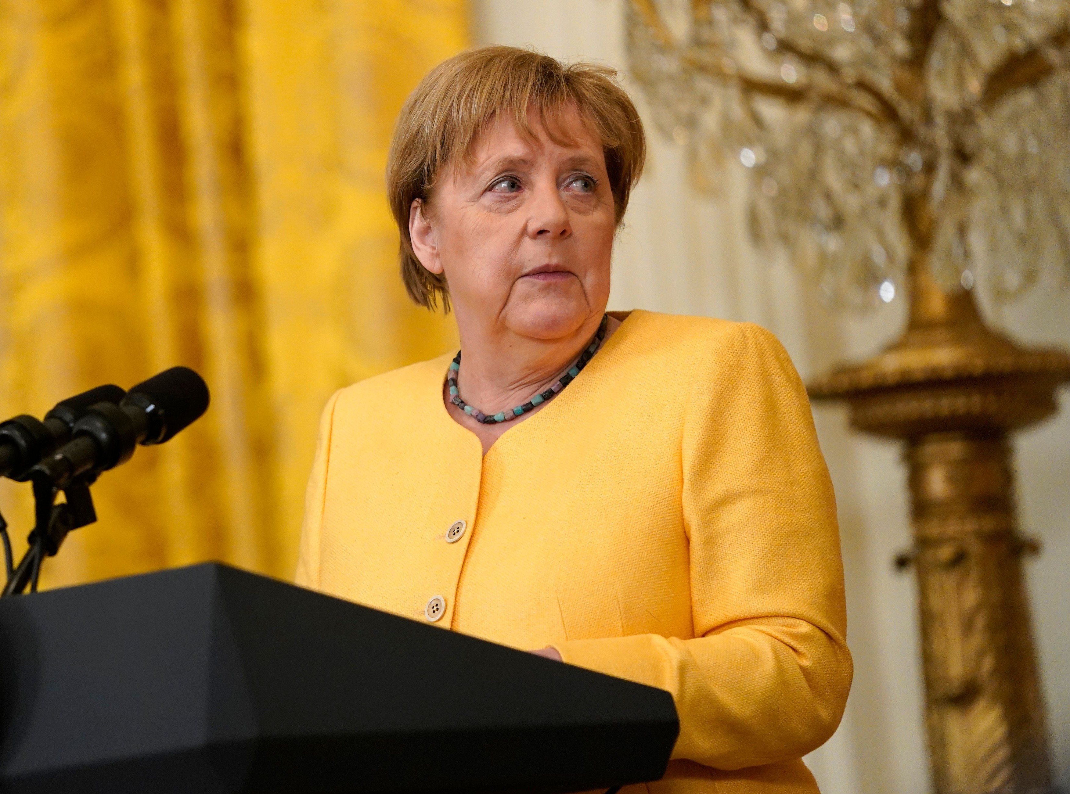 Biden Holds a Joint Press Conference with Dr. Angela Merkel the Chancellor of Germany, Washington, District of Columbia, USA - 15 Jul 2021