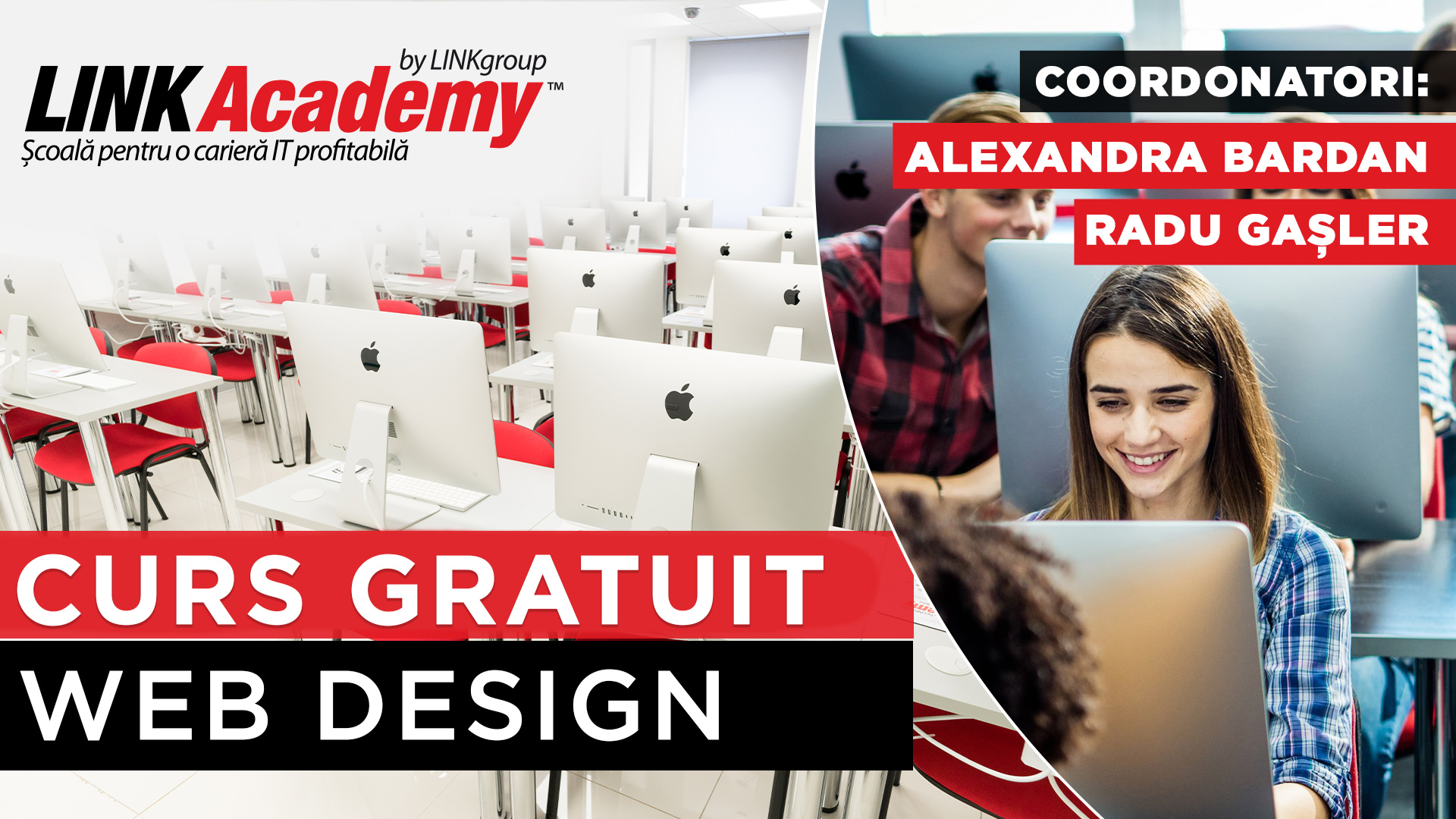(P) Curs gratuit de Web Design la LINK Academy in Bucuresti