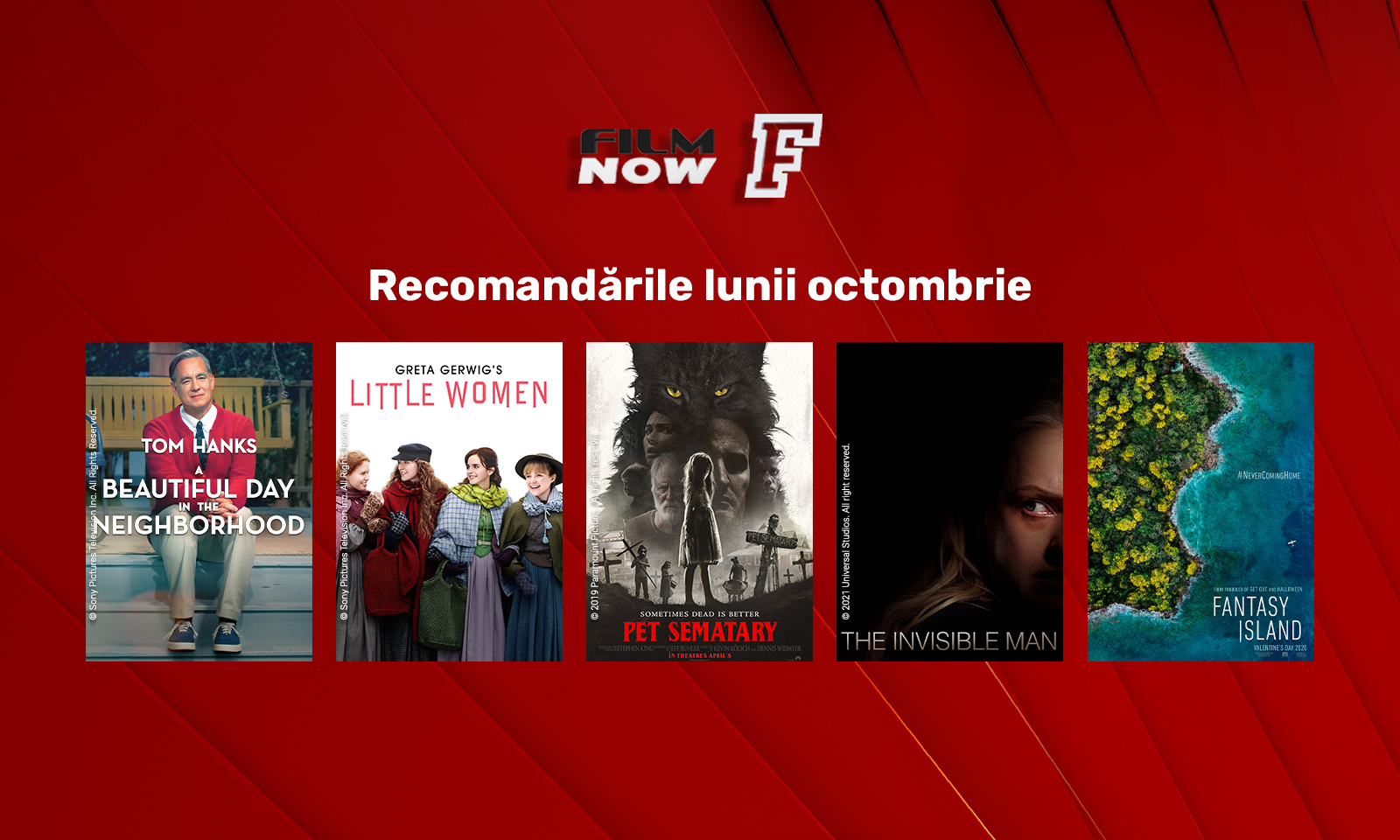 Luna octombrie aduce producții de neratat la Film Now