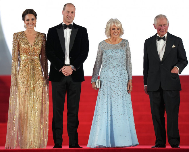 Familia Regală Britanică, la premiera „No Time To Die”