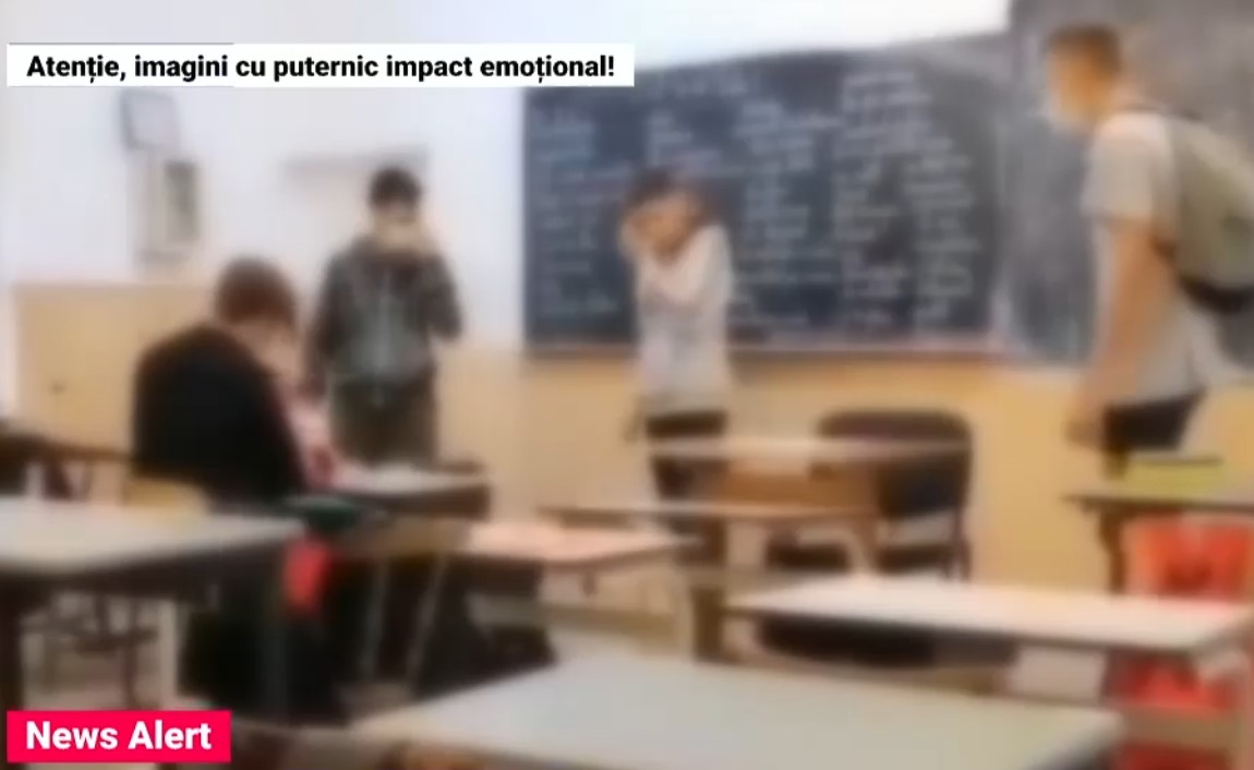 Scene violente într-un liceu din Arad. Un elev a fost bătut crunt în clasă de trei colegi